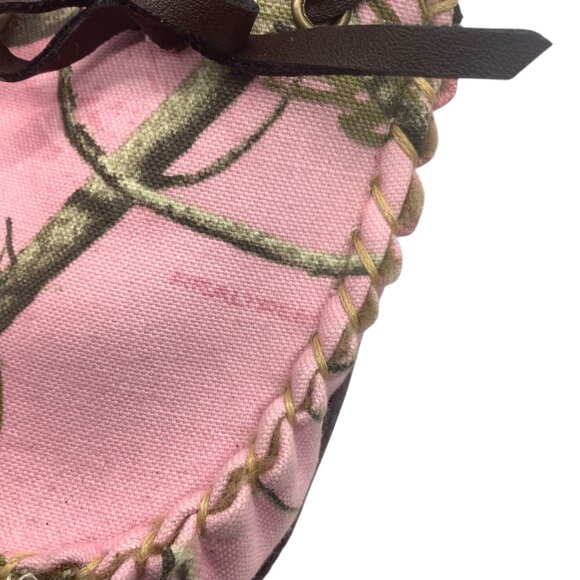 Itasca Womens Pink Camouflage Moccasin Slippers Size 7 Faux Fur Lined Real Tree - Picture 8 of 8